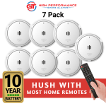 GT High Performance Photoelectric Interconnected Smoke Alarm - 7 Pack
