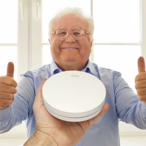 interconnected photoelectric smoke alarms for seniors
