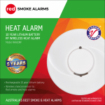 Red Heat Alarm Wireless Interconnected