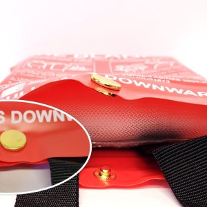 ZEN fire blanket with press stud for closure and ZEN interconnected smoke alarm
