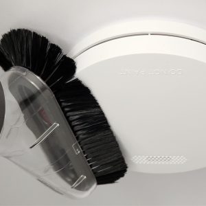ZEN photoelectric smoke alarm cleaning with soft brush attachment from a vacuum