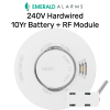 Emerald Photoelectric Smoke Alarm 240V hardwired with 10 Year Lithium Battery and RF Module