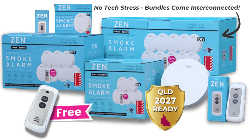 ZEN Photoelectric Smoke Alarms - QLD 2027 Ready